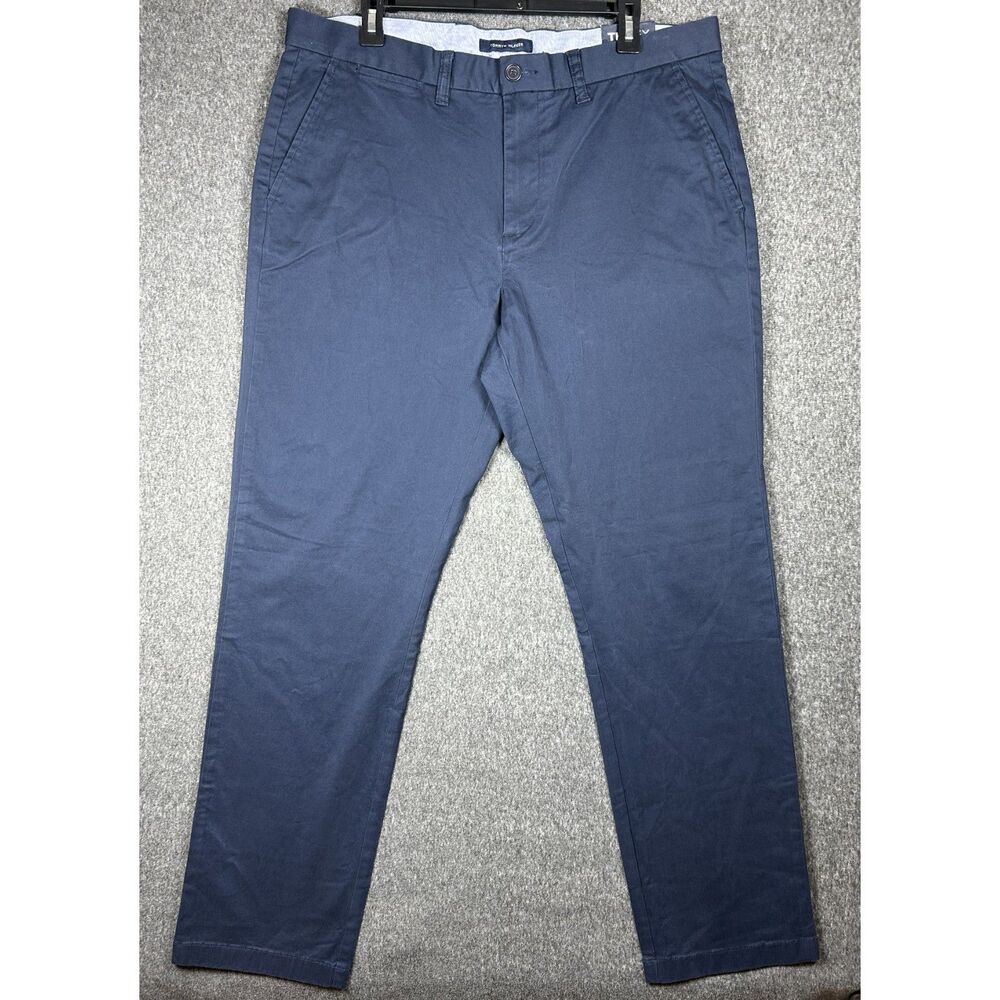 NWT Tommy Hilfiger TH Flex Men's Chino Pants – Navy Blue (36x32)